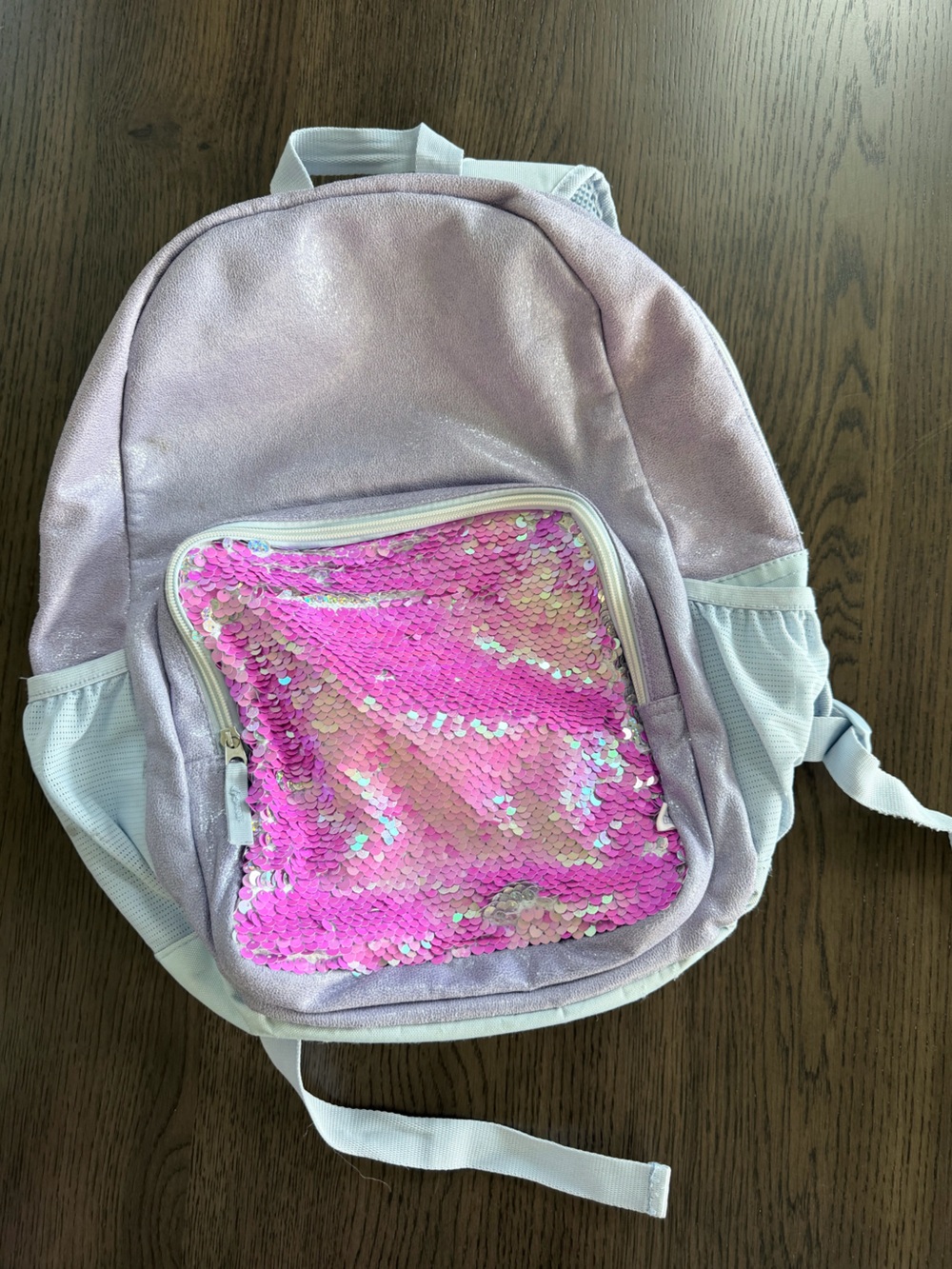 Pink Sequin Girls Backpack